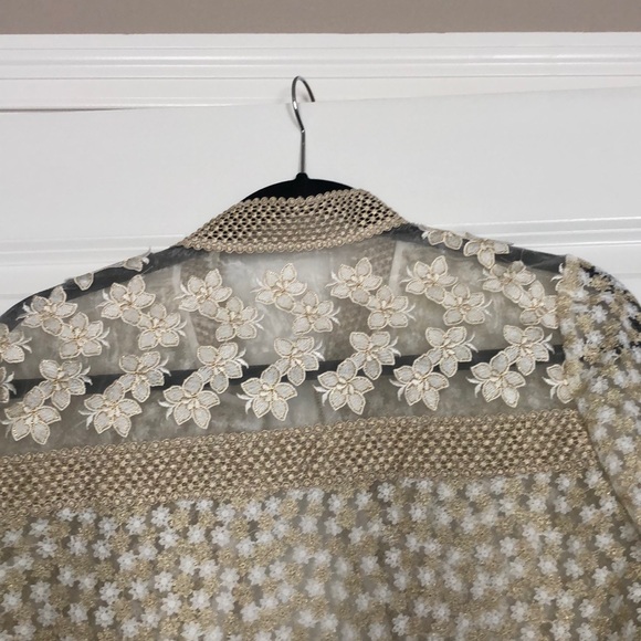 Tahari Appliqué Jacket! Stunning! - Picture 3 of 5